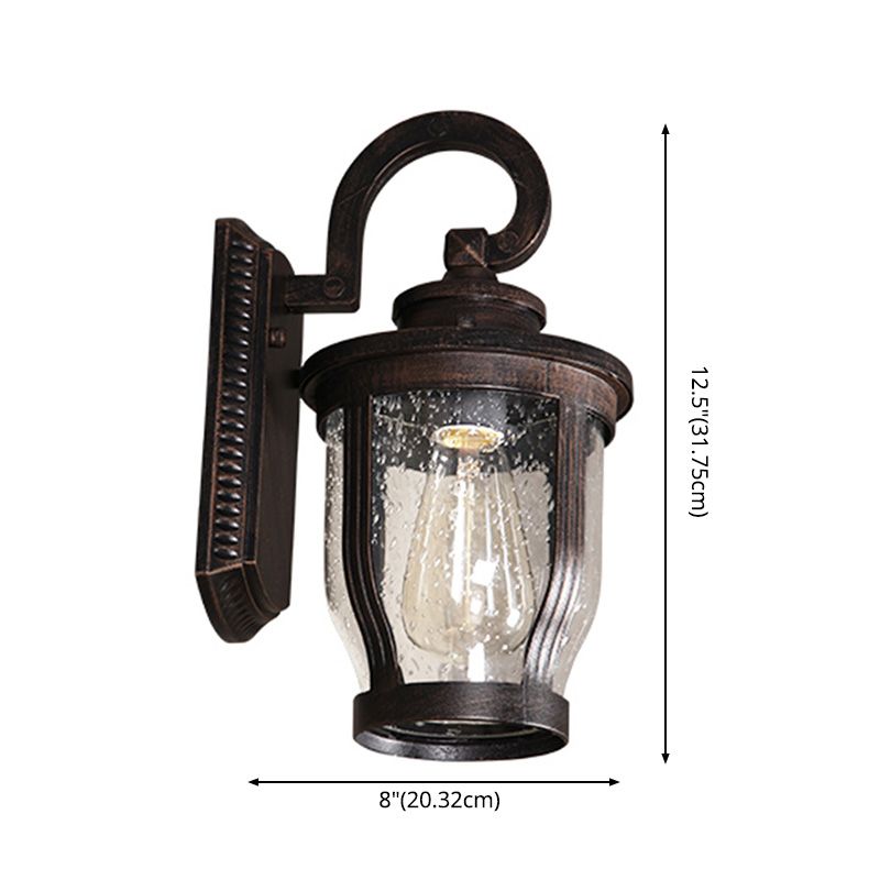 Wall Sconce Light Fixture Industrial Style Glass Shaded Wall Mounted Light Fixture