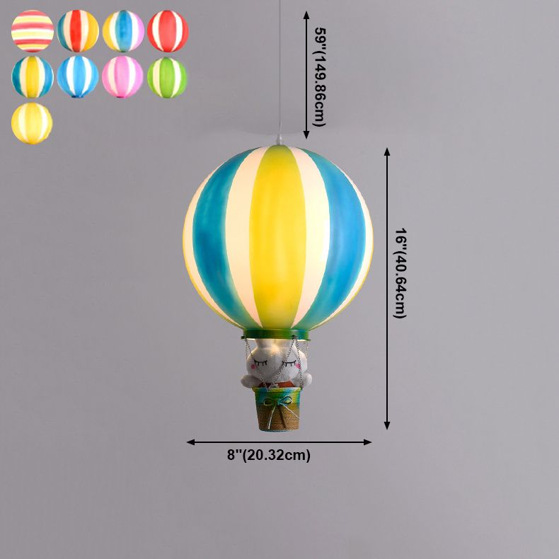 Hot Air Balloon Pendant Lighting 1-Light Kindergarten Ceiling Lamp(without doll)