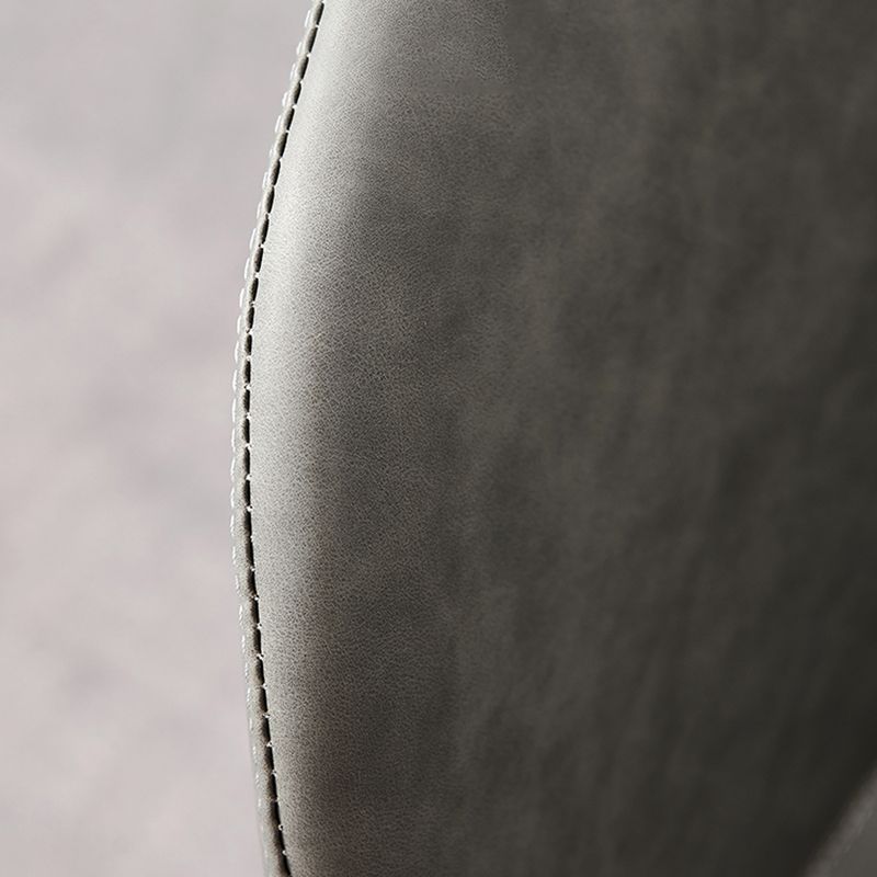 Chaise latérale en cuir de forme de coléoptère de restaurant Wingback finition mate dinant la chaise