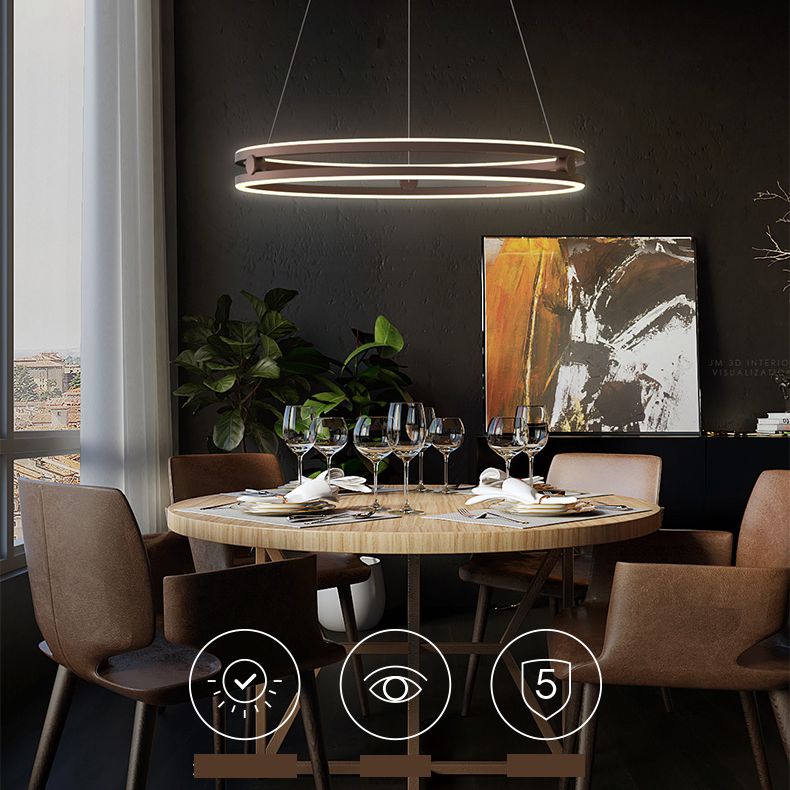 Contemporary Style Acrylic LED Pendant Light for Living Room Dining Room