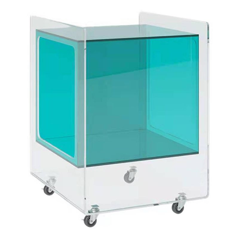Modernism with Casters Coffee Table Acrylic 18.1'' Cocktail Table