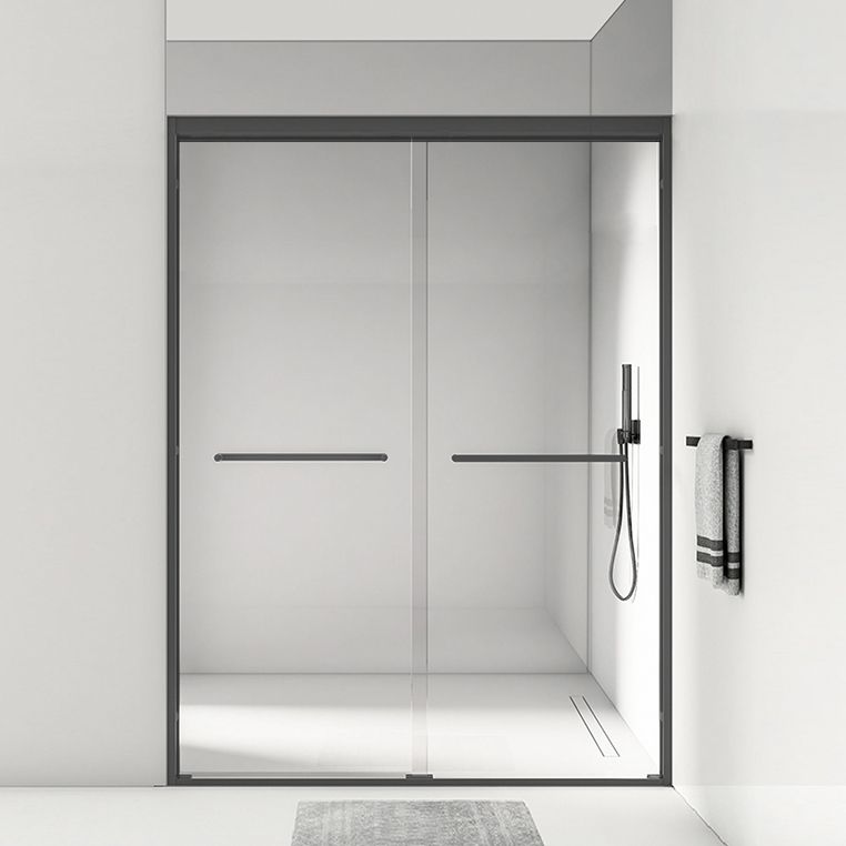 Simple In-line Shower Bath Door Glass and Metal Bathroom Shower Door