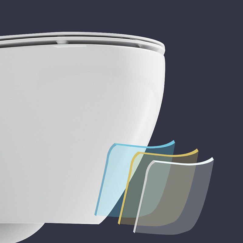 Modern Wall Mount Toilet Bowl One-Piece Urine Toilet for Bathroom