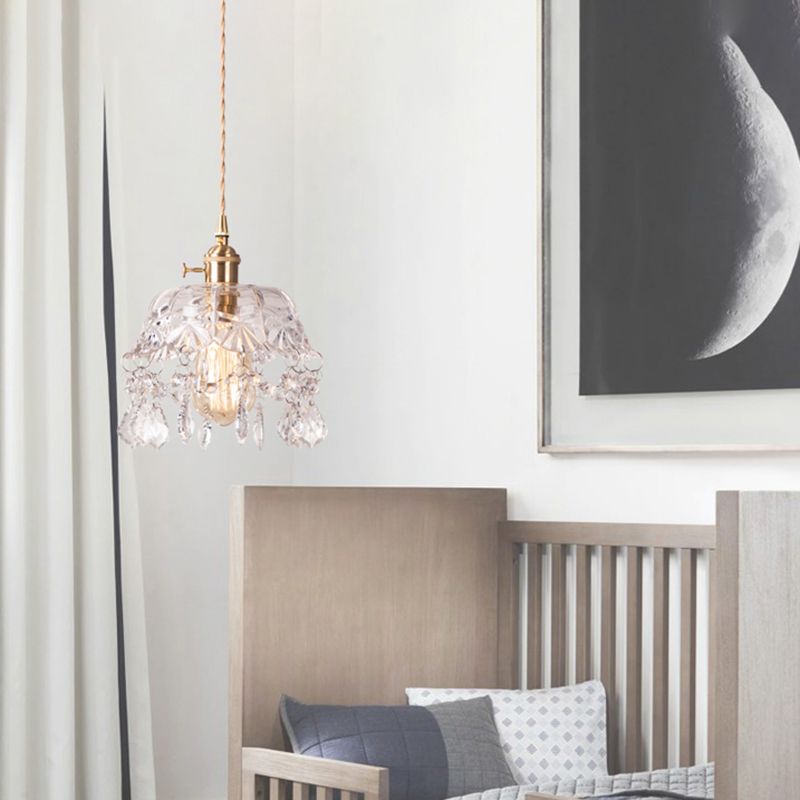 Modern Hanging Light Glass Shade Pendant Lighting Fixture for Sitting Room