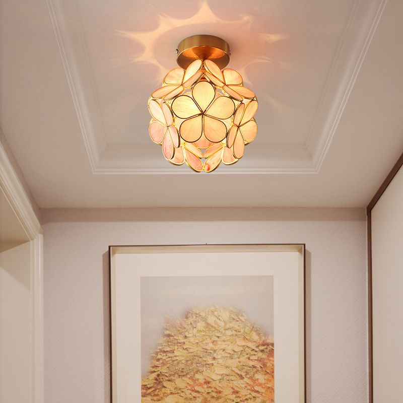 Creative Glass Ceiling Lamp Contemporary Flush Mount Light Fixture