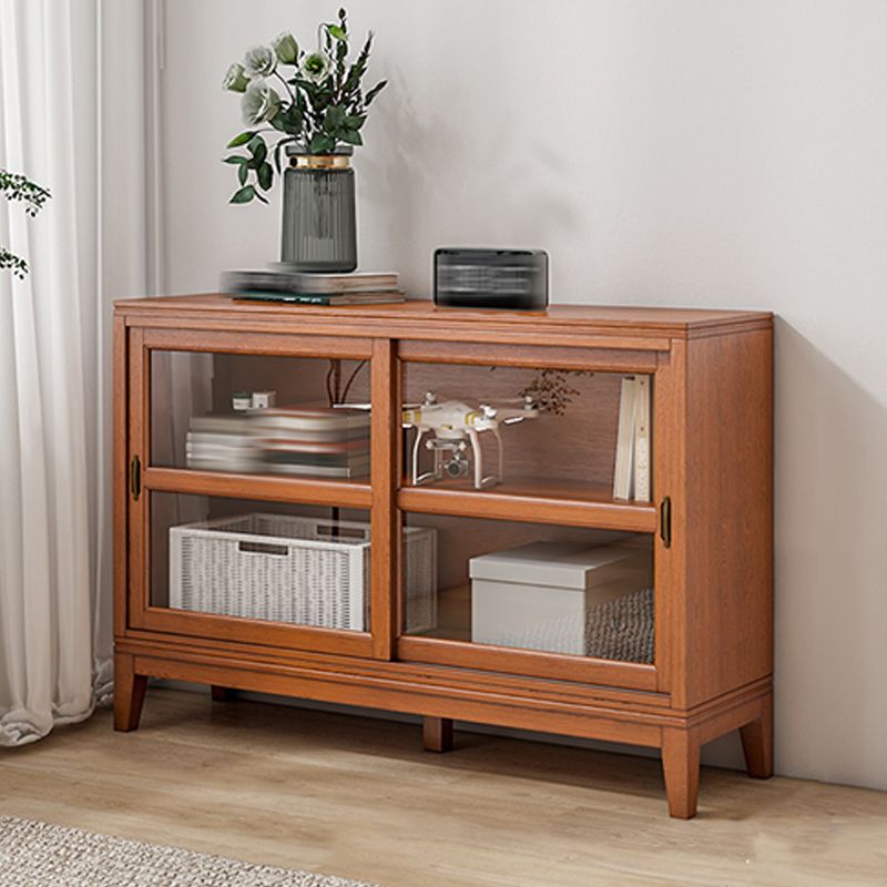 Contemporary Style Bookshelf with Door Bookcase for Home Office Study Room