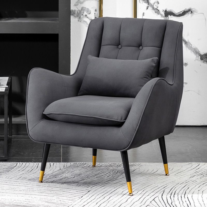 30.7" Wide Barrel Accent Chair with Basic Four Legs for Bedroom