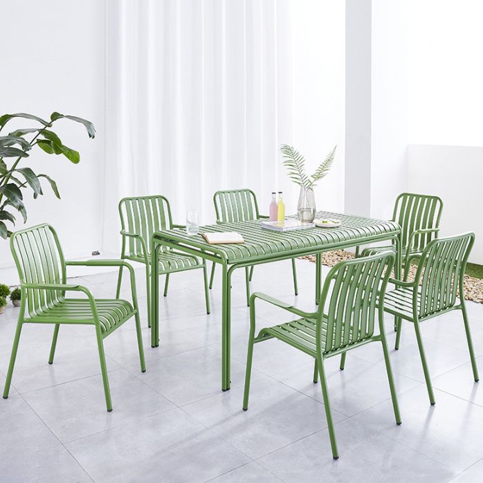 1/2/3/5 Pcs Metal Bistro Table Set Contemporary Matte Finish Bistro Set