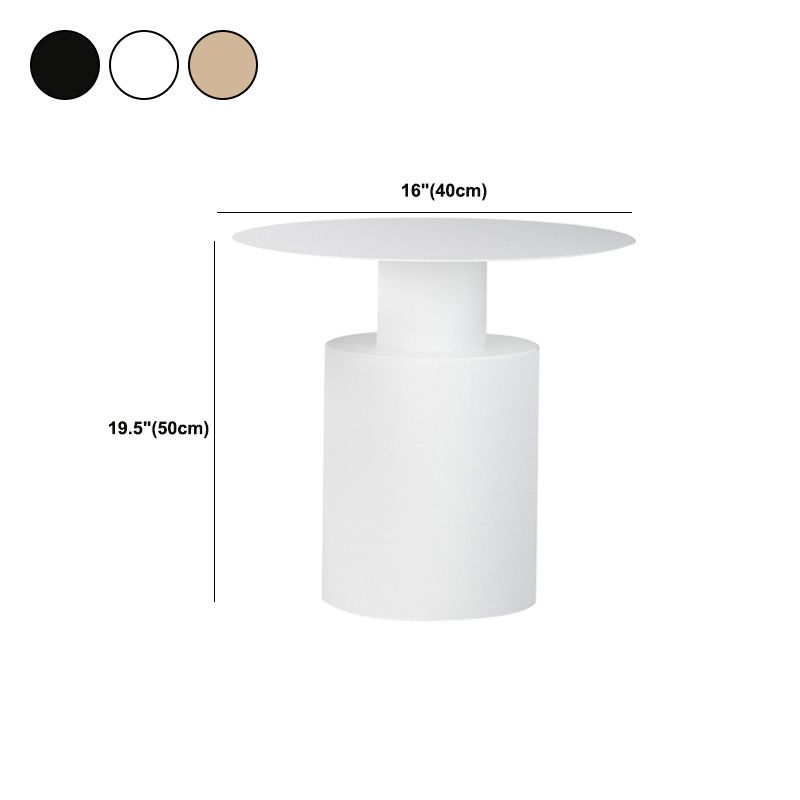 Modern Metal Nightstand Lower Shelf Bedside Cabinet for Bedroom