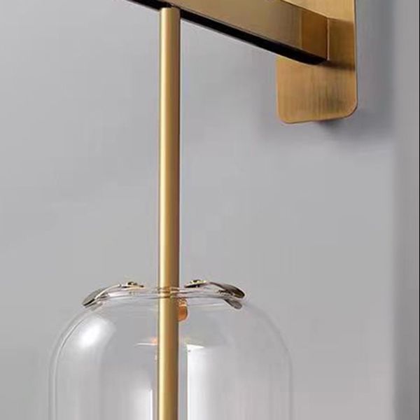 Glaszylinderwand montierte Lampen zeitgenössische 1 leichte Wandleuchte