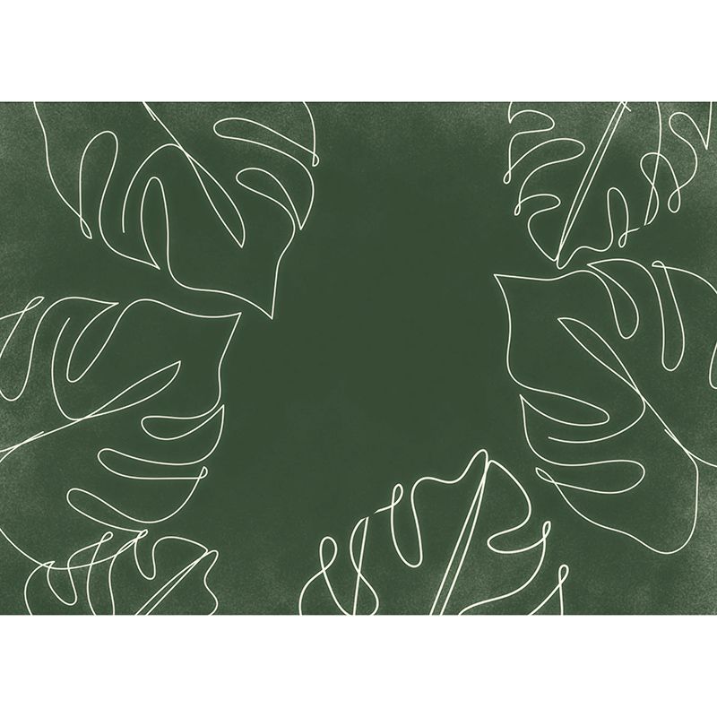 Monstera Resistant Mural Wallpaper Environment Friendly Sleeping Room Wall Mural