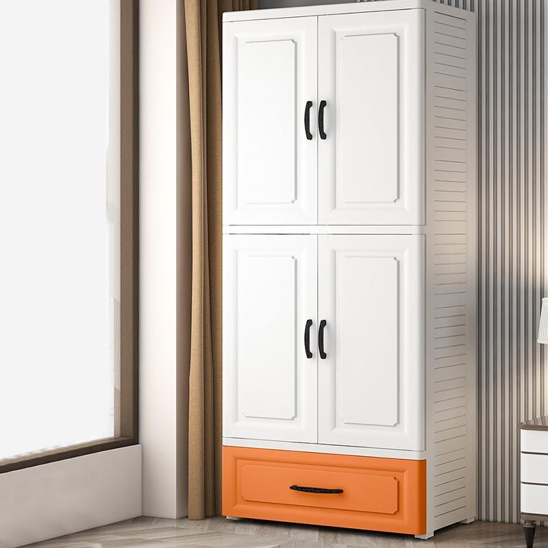 Contemporary Wardrobe Closet Plastic Wardrobe Cabinet with Legs