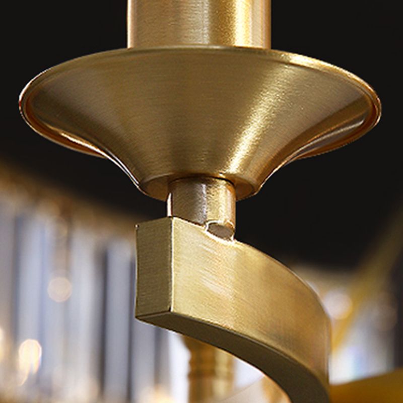 Lámpara de la plataforma de estilo moderno Cristal transparente de pared de 1 luces en oro