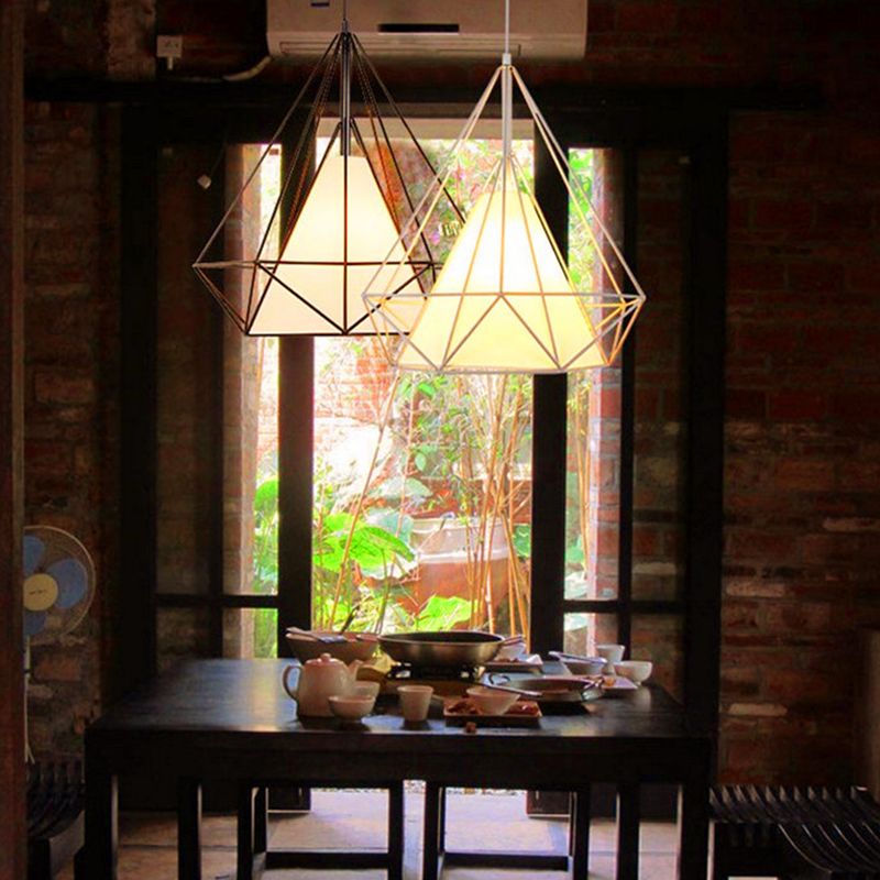 Cage Metal Ceiling Mount Light Fixture Industrial 1 Light Ceiling Lighting