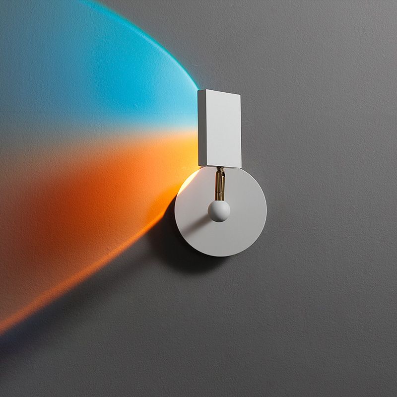 Éclairage mural géométrique en métal Style contemporain 1 luminaire mural lumineux