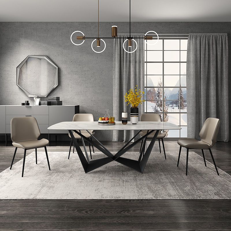 Contemporary 1/4/5 Pieces Dining Room Set Sintered Stone Dining Table Set