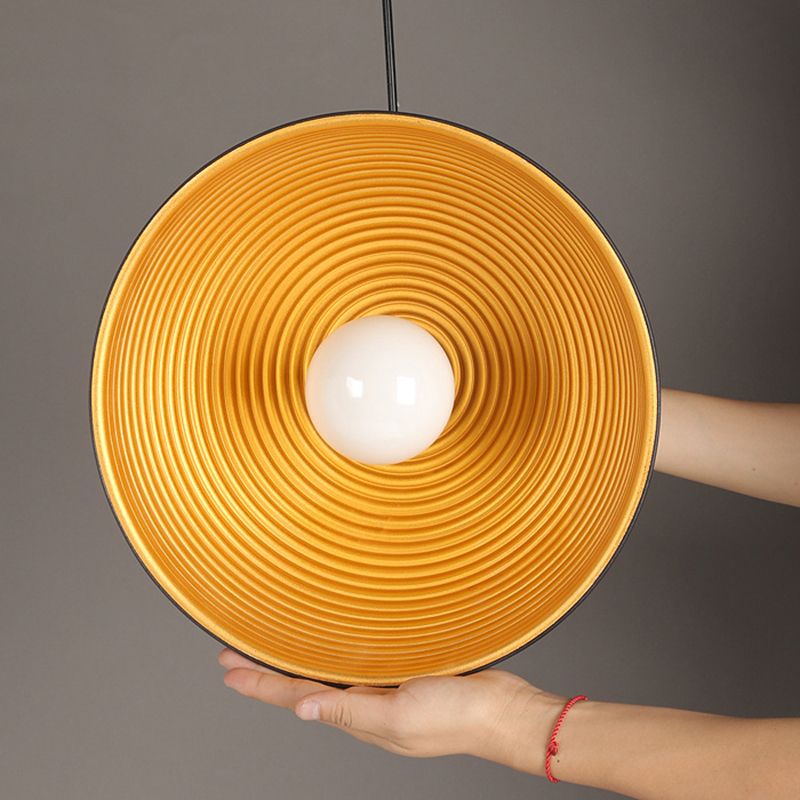 Black Dome Commercial Pendant Lighting Industrial Metal Restaurant Hanging Light Fixture