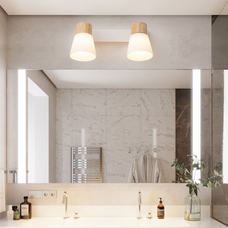 Nordic Wooden Wall Light Fixture Minimalist Wall Light Sconce for Bedroom