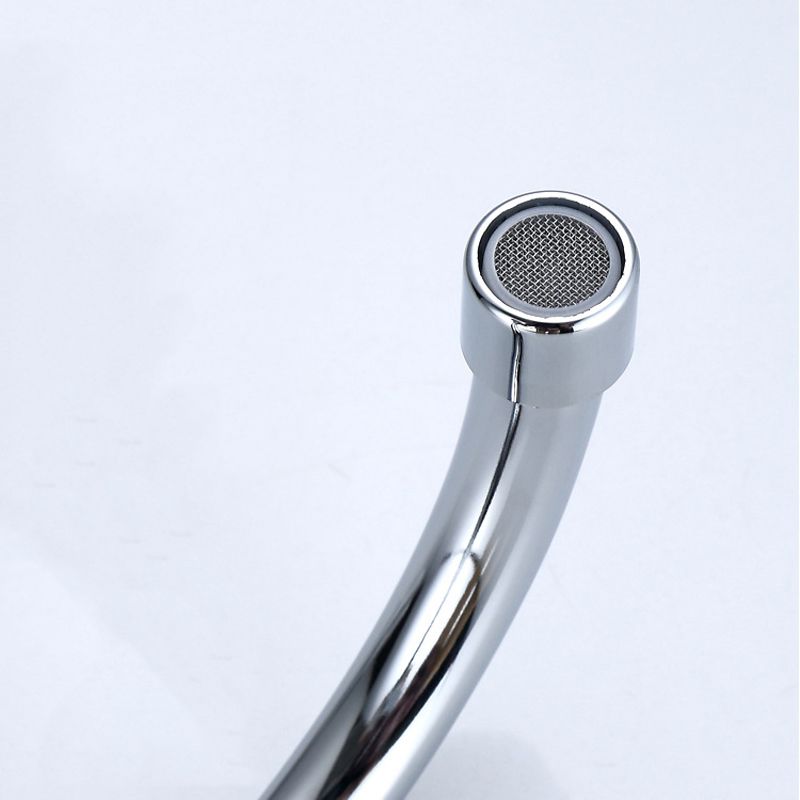 Modern Pull down Water Filler 1-Lever High Arch Kitchen Faucet with Deck Plate