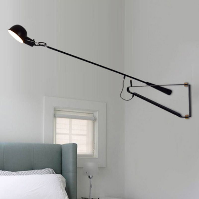 Schwung Armwand montierte Lampe postmoderne Einfachheit Metall Wandleuchte für Wohnzimmer
