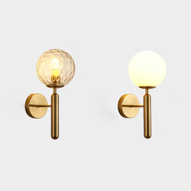 Sphere Shape Glass Sconce Light Modern Style Wall Sconce Lighting for Dining Room