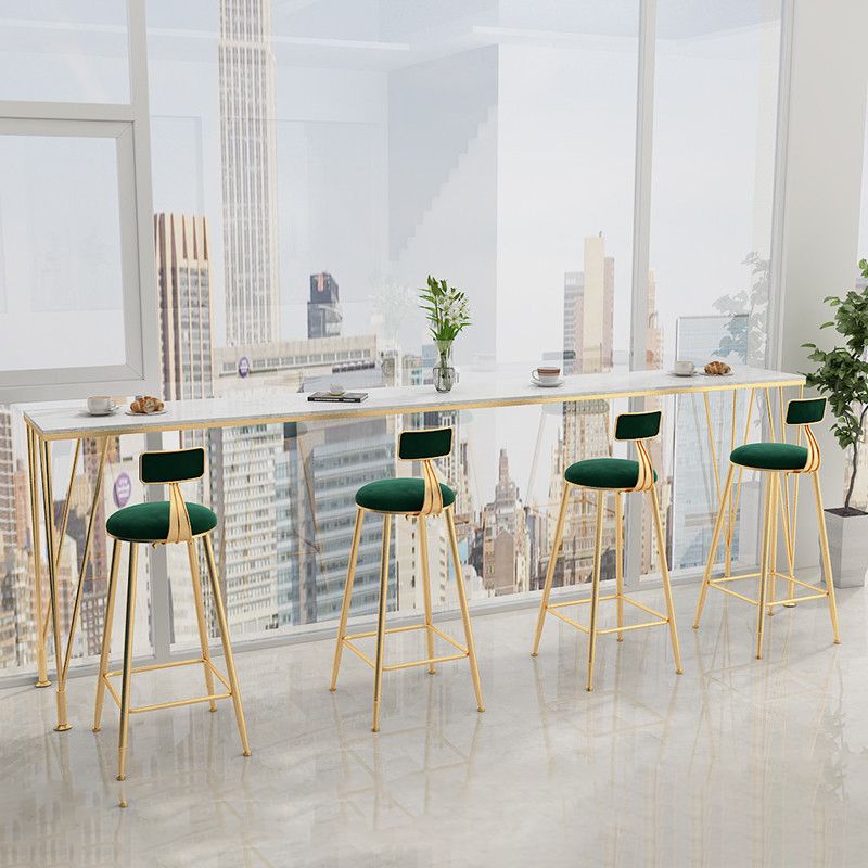 Mesa de altura de mostrador de la cafetería del escritorio de la barra del rectángulo del rectángulo moderno (la única mesa)