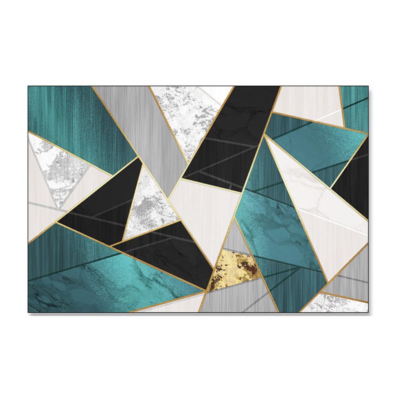 Gorgeous Geometric Carpet Trendy Patchwork Polyester Area Rug Stain Resistant Rug for Living Room