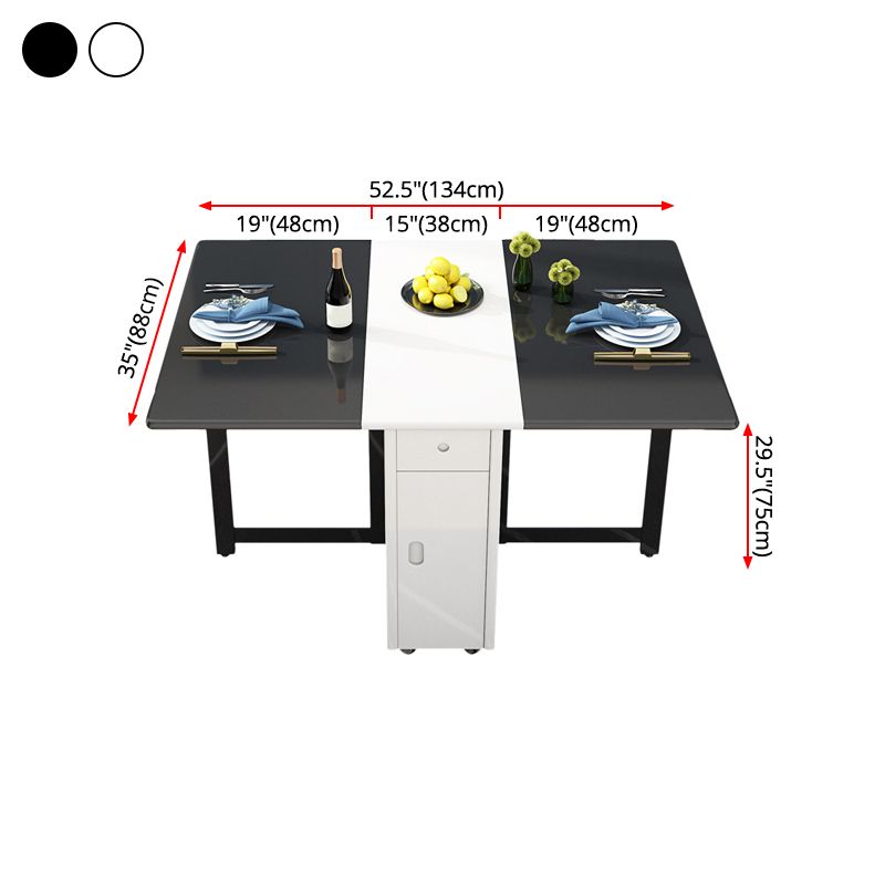 Mesa de comedor Mid-Century de 52,75 pulgadas, mesa rectangular de madera maciza para uso doméstico (solo mesa)