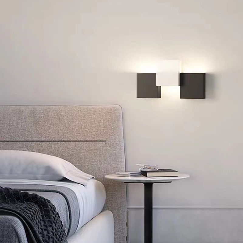 Modern 2/3/5-Light White/Black Wall Mounted Sconce Metal Wall Light