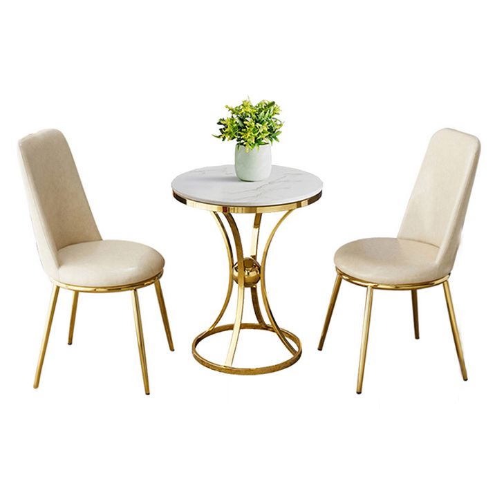 Ronde tafel Dinettetafel Traditionele luxe eetkamertafel voor binnen