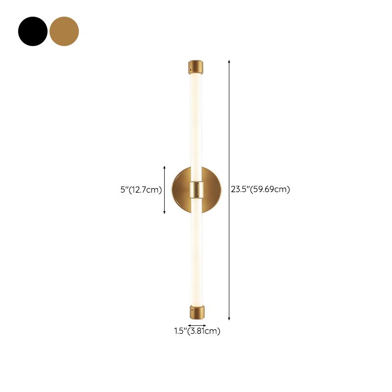 Minimalism Wall Light Fixture Streamlined LED Mirror Lamp for Bathroom