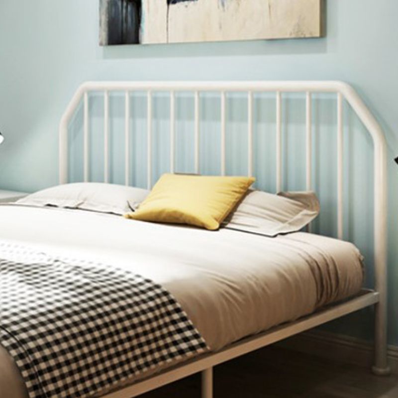 Iron Standard Bed Modern Wire-Grid Open-Frame Bed with Custom Gold Legs