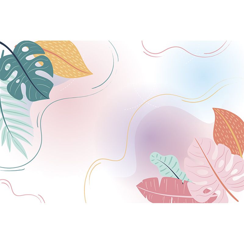 Decorative Wall Mural Wallpaper Tropical Plants Sitting Room Wall Mural