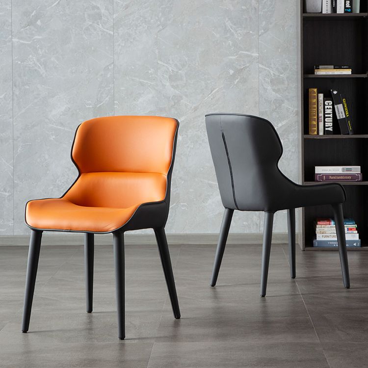 Chaise de salle à manger de style contemporain éponge chaise latéral rembourrée pour la maison