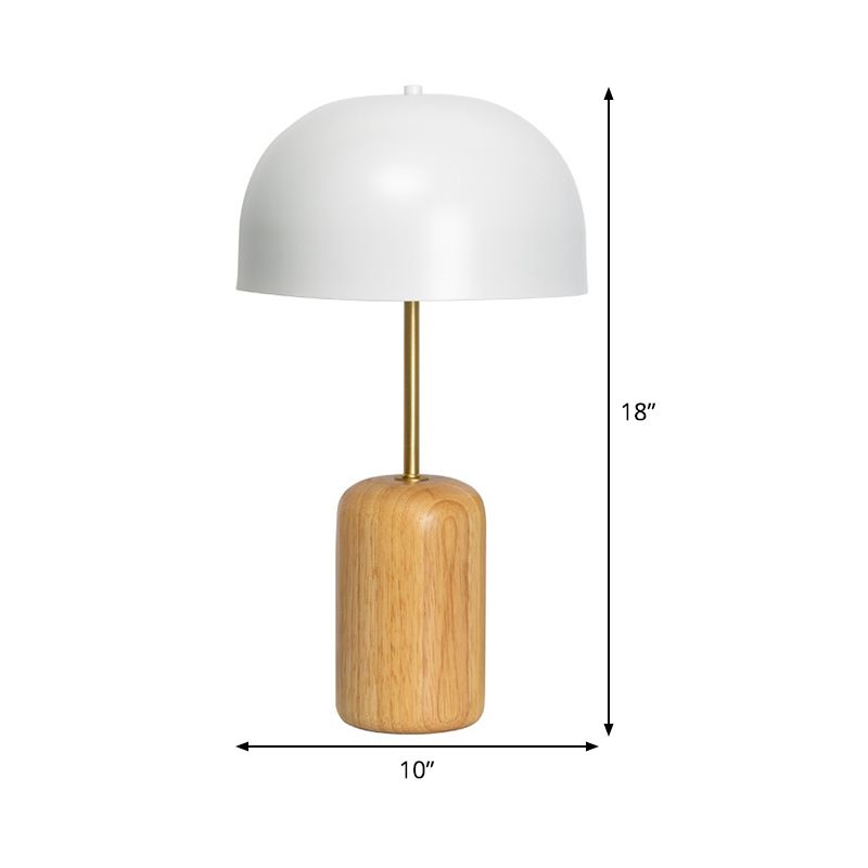 1 Lampe de tâche d'étude de tête Light White Reading Light avec une teinte métallique en forme
