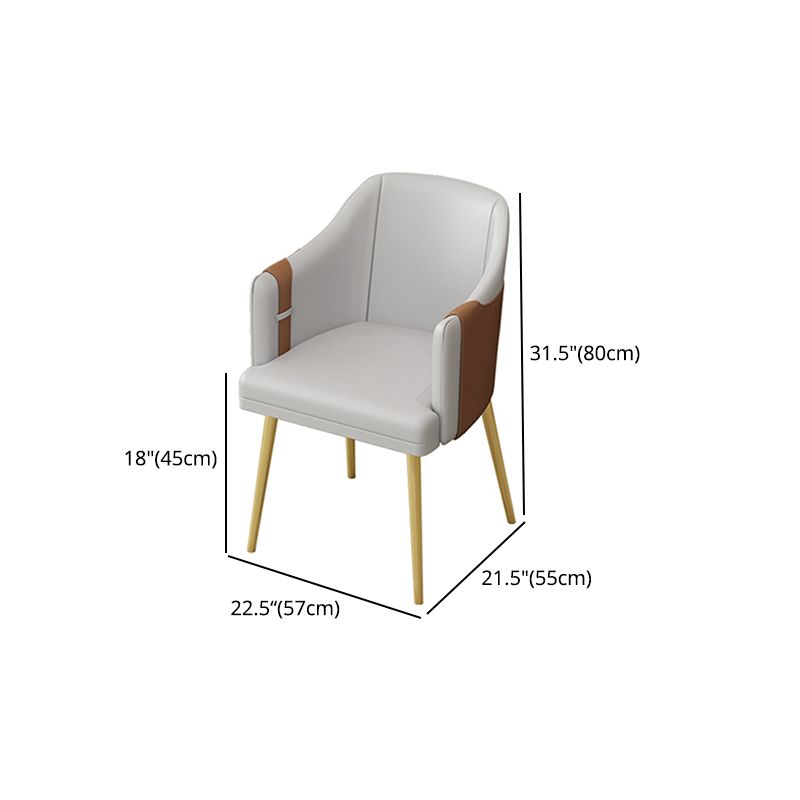 Nordic 1/4/5 Pieces Dining Set Sintered Stone Top Dining Table with Leather Chairs