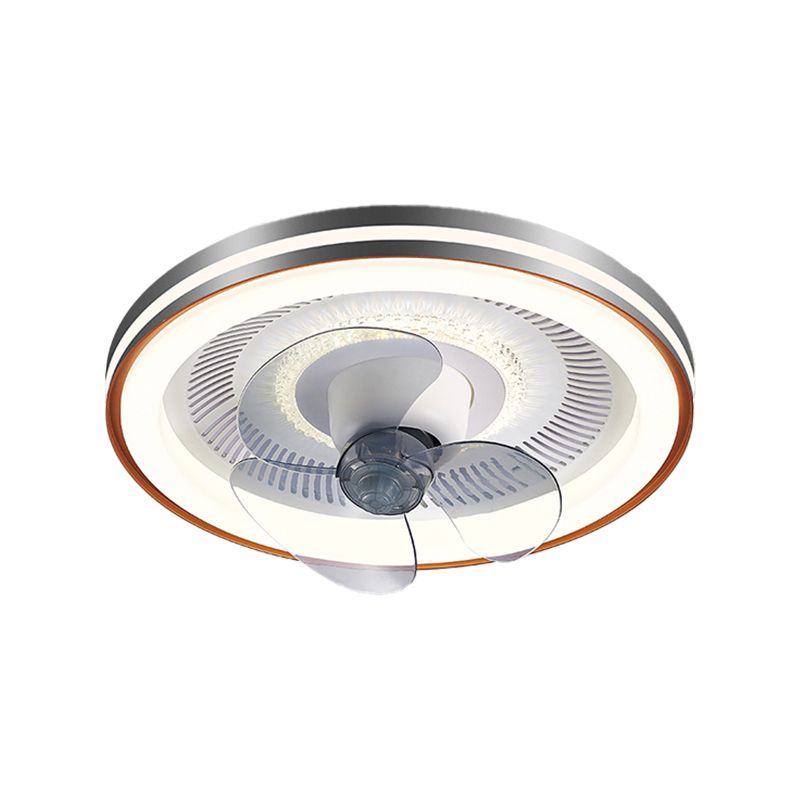 Metal Round Ceiling Fan Light Modern-Style LED Ceiling Mounted Light