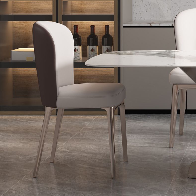 Glam Style Dining Rectangle Table Dining Sintered Stone Table for Home Use