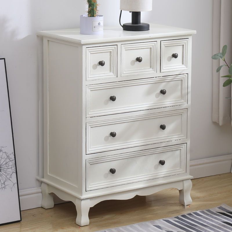 Contemporary Solid Wood Storage Chest Dresser Bedroom Dresser