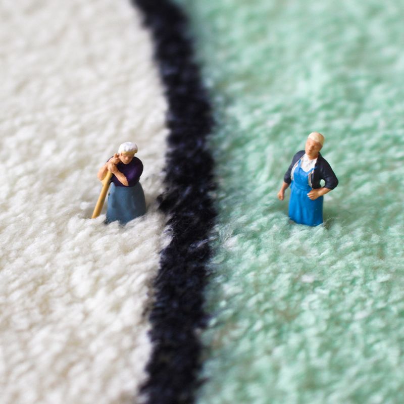 Light Color Abstract Carpet Polyester Modern Carpet Washable Carpet for Living Room