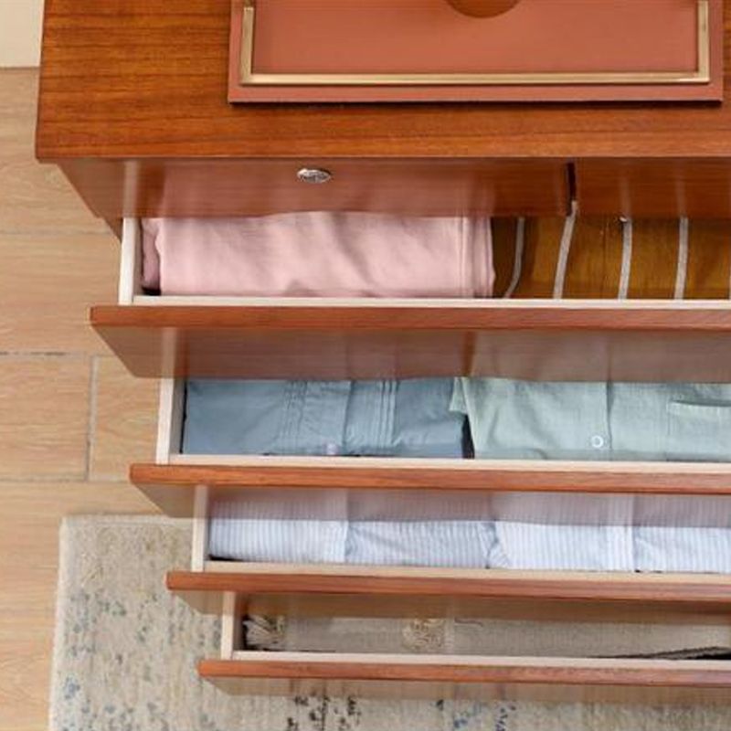 Traditional Solid Wood Storage Chest Soft-Close Drawers Bedroom Dresser