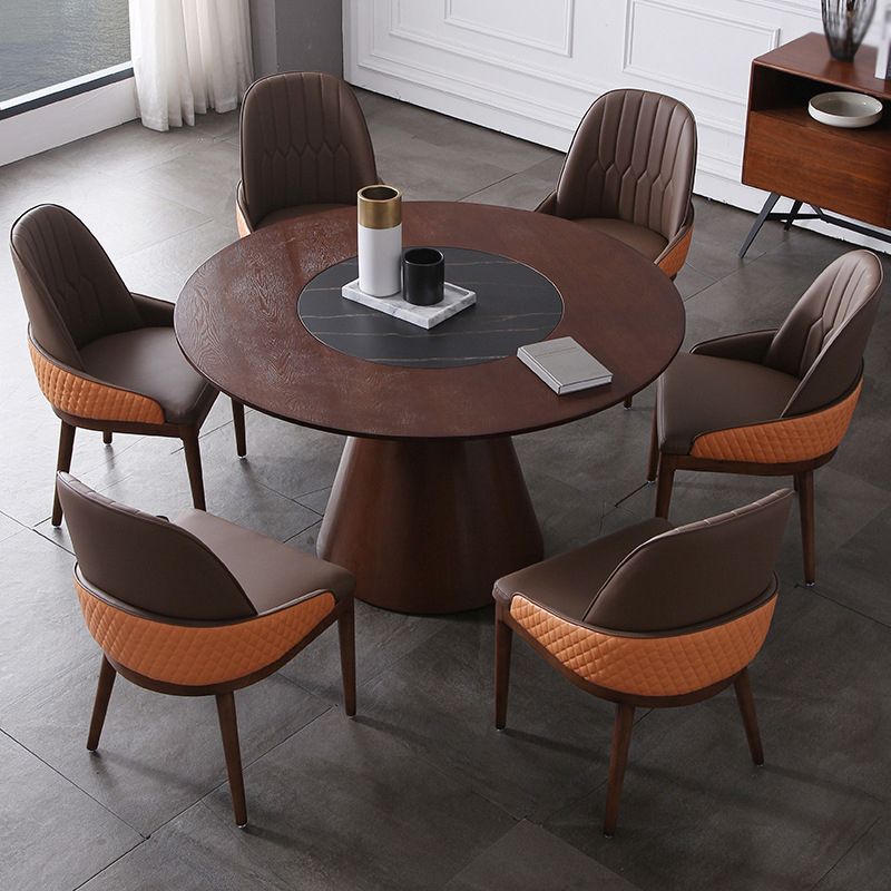Modern 1/2/3/5/7 Pieces Dining Set Solid Wood Dining Table Set for Dining Areas