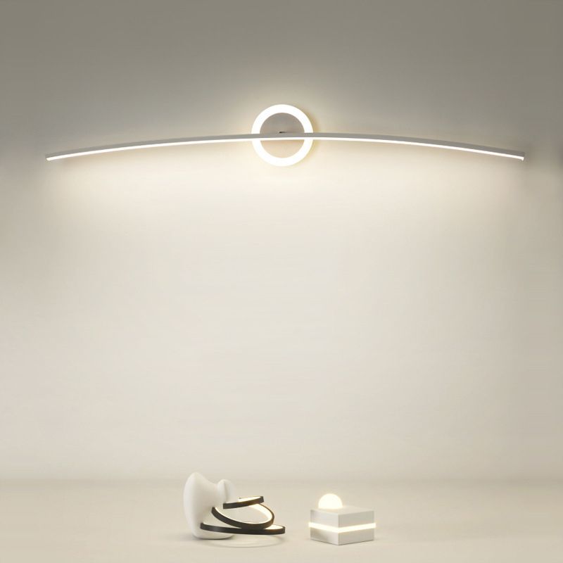 Contemporary Style Led Vanity Light Simple Linear Mirror Lighting Fixture for Washing Room
