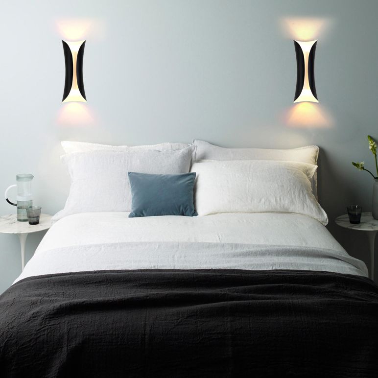 2-Lights Metal Simplicity Wall Lamp Post-modern Style Dining Room Aisle Wall Mounted Light