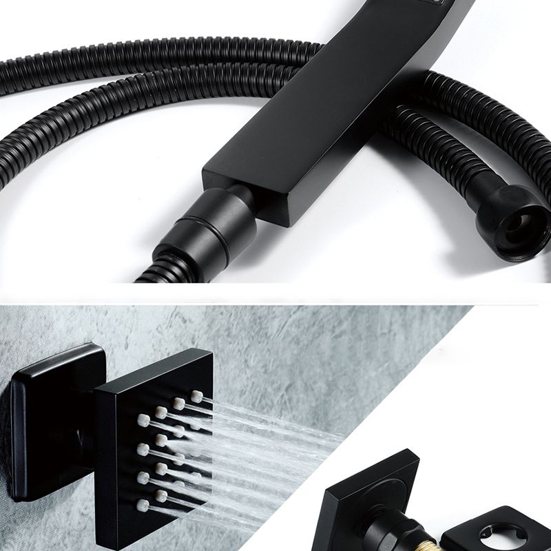 Modern Shower System Brass Temperature Control Ceiling Mounted Shower Trim