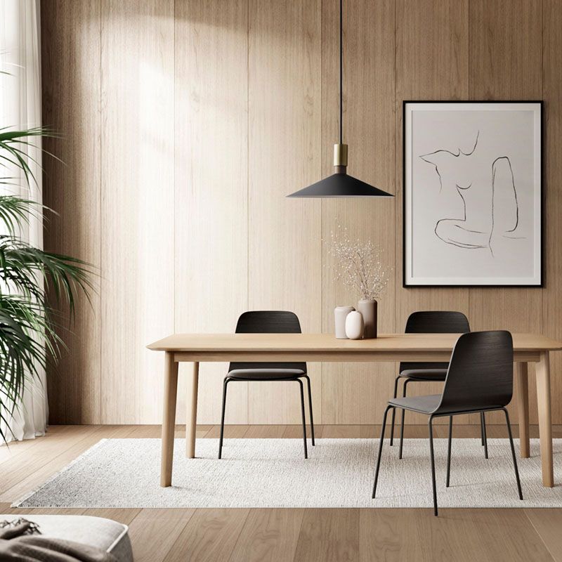 Slim Metal Modern Hanging Lamp Kit 1-Light LED Down Lighting Pendant for Dining Room