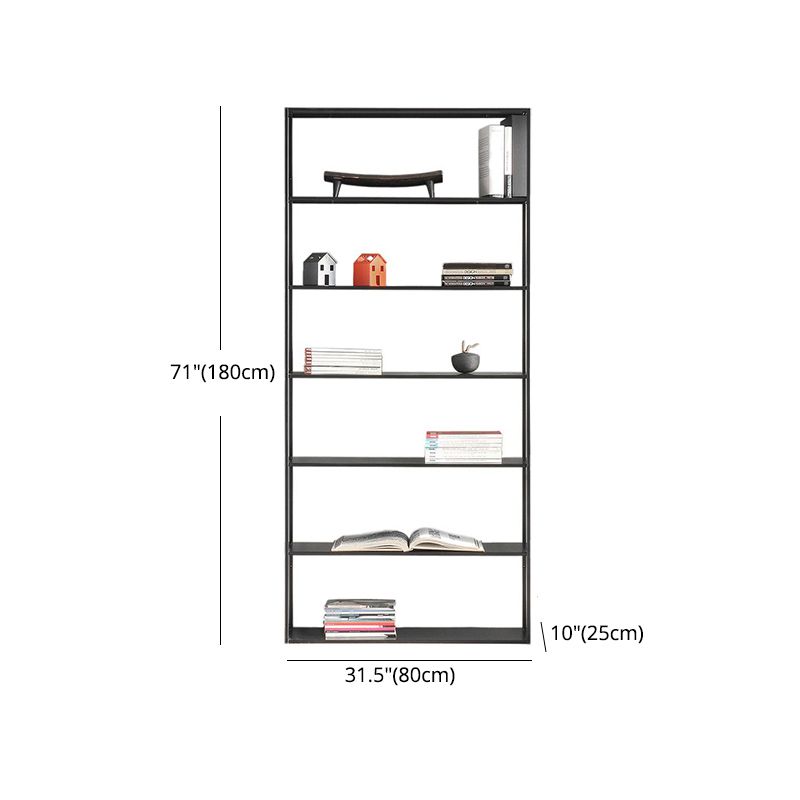 70.87"H Bookshelf Open Back Modern Style Bookcase for Home and Office