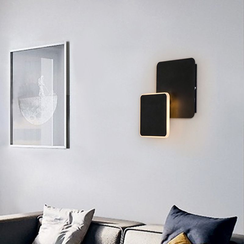 1-Light LED Wall Mount Light Modern Simple Wall Light for Living Room