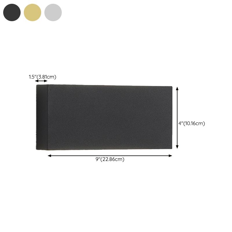 2-Light Rectangular Sconce Light Modern Metal Sconce Light Fixture