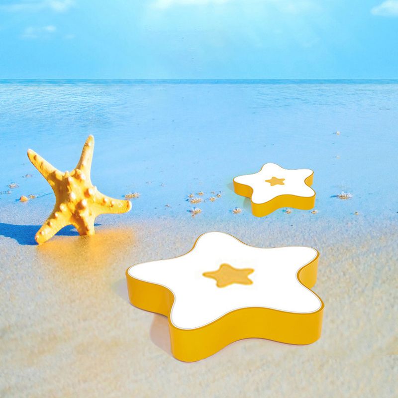 Pentagramma Forma LED Lampada da Soffitto Acrilico Moderno 1 Luce Flush Mount per Classroom